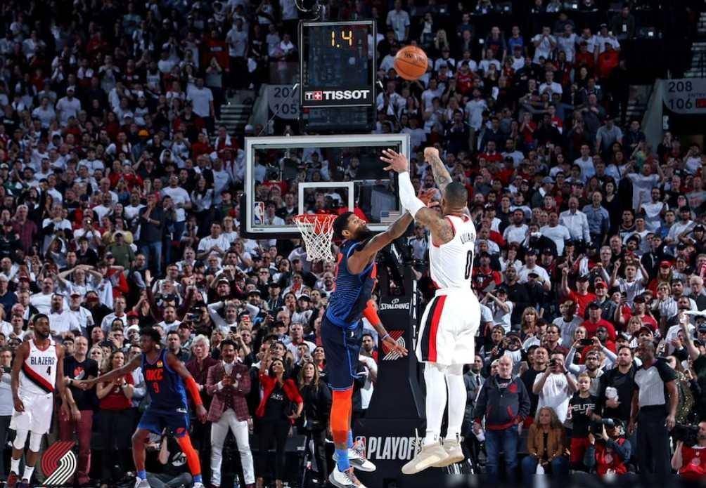 包含美国男篮逆转雷霆，利拉德打破历史纪录的词条